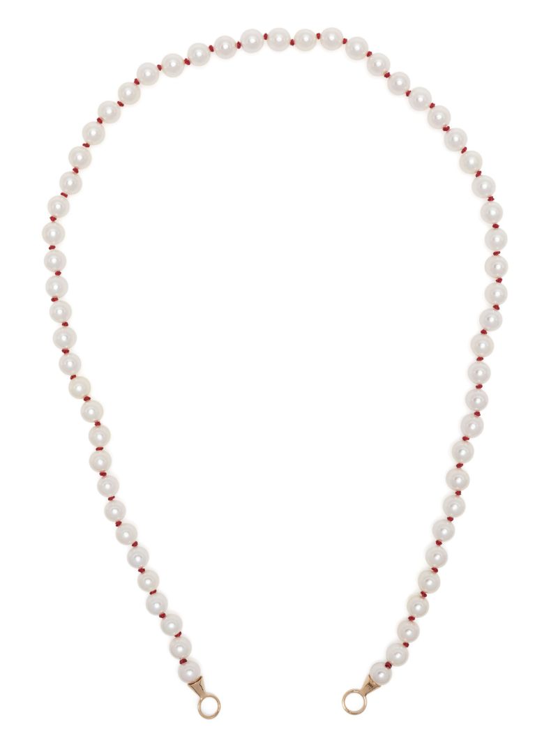 14k Yellow Gold Pearl Chain