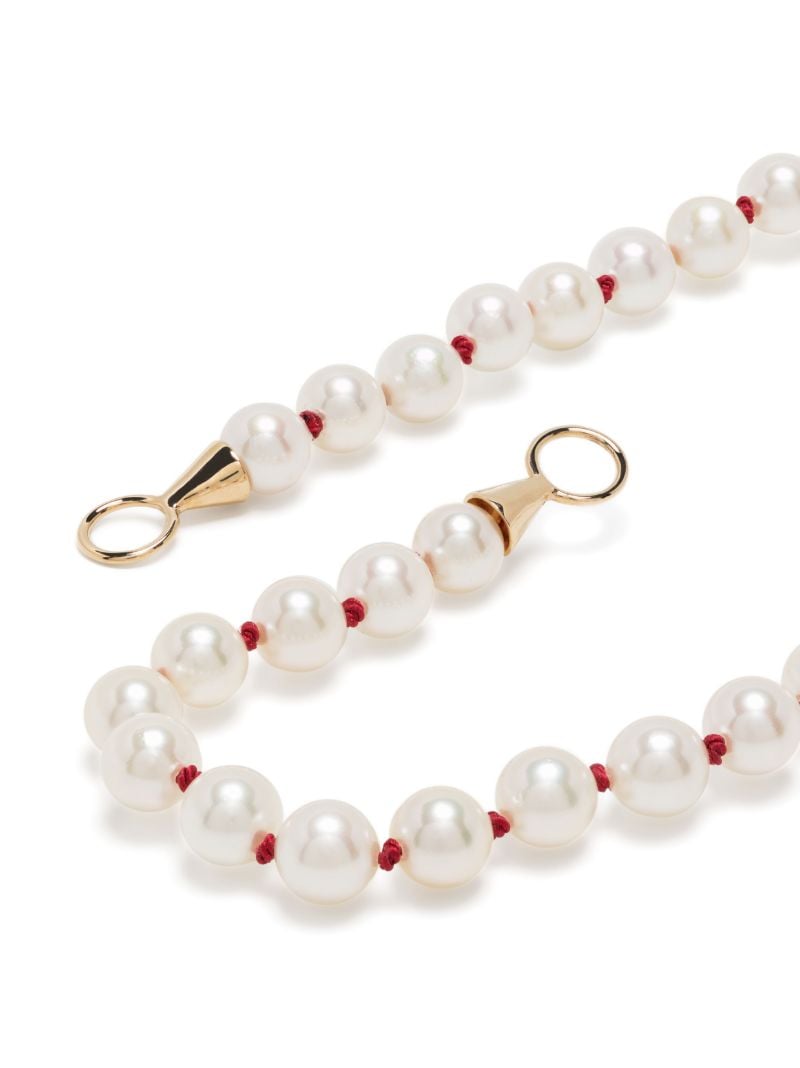 14k Yellow Gold Pearl Chain