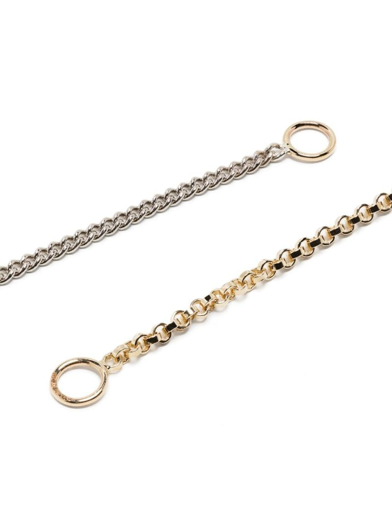 14k Yellow Gold and Sterling Silver Half and Half Chain