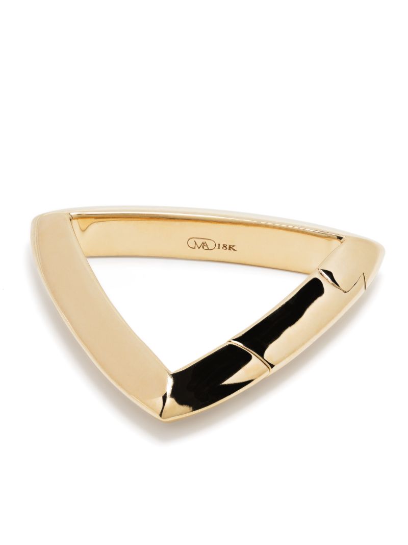 18k Yellow Gold Triangle Lock Pendant
