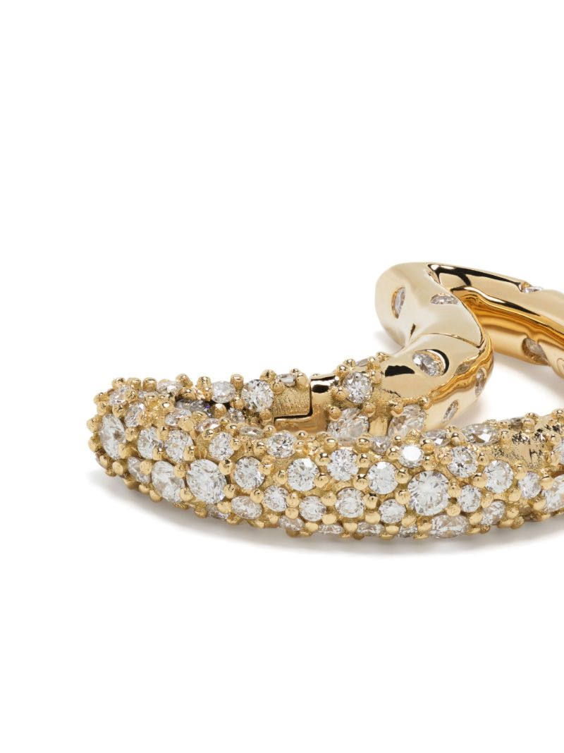 18k Yellow Gold Diamond Moonlock Pendant