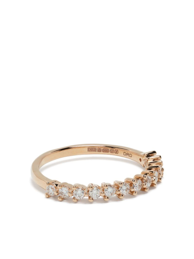14k Rose Gold Vivien Lily Diamond Ring