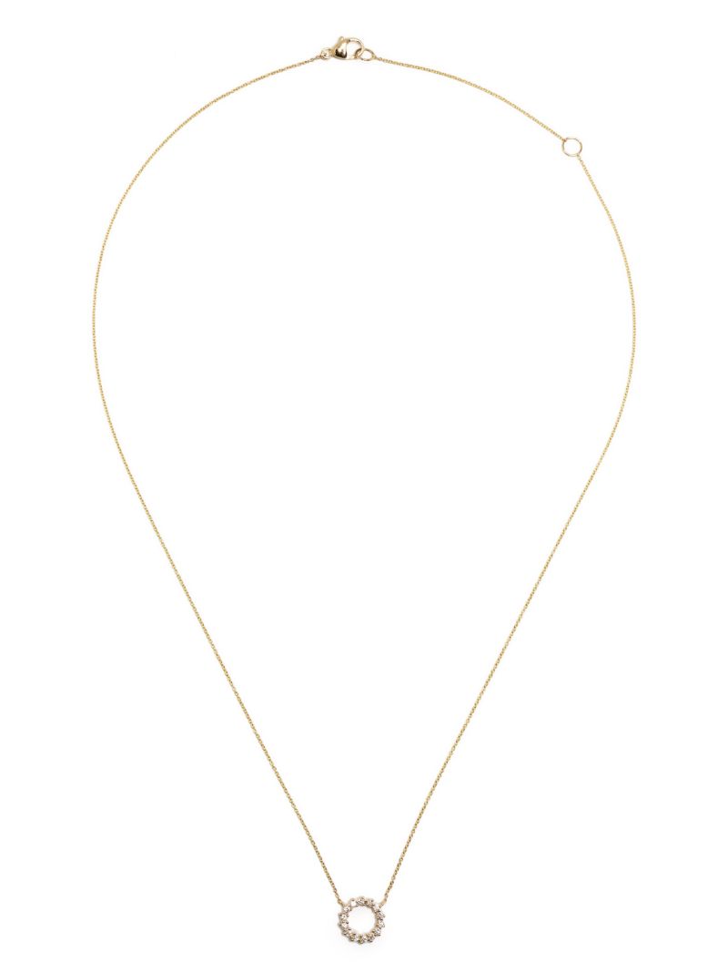 14k Yellow Gold Vivien Lily Diamond Necklace