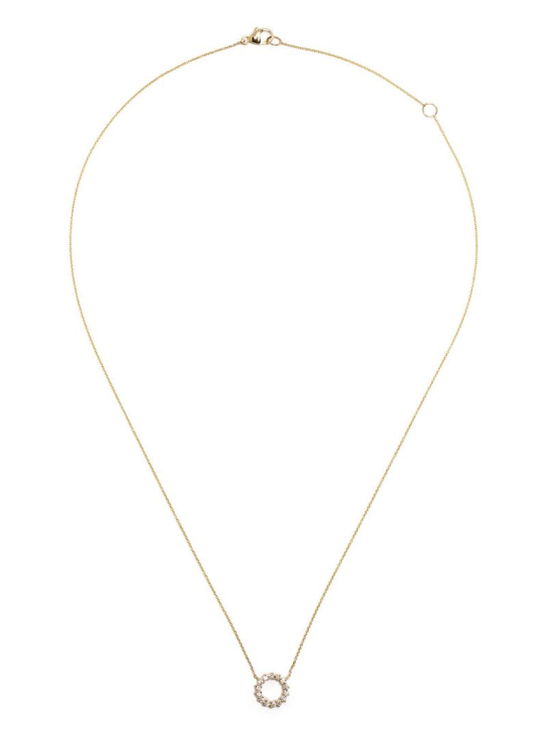 14k Yellow Gold Vivien Lily Diamond Necklace