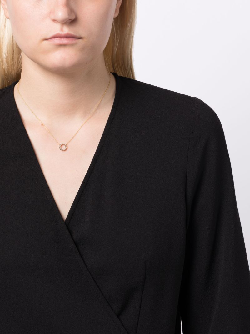 14k Yellow Gold Vivien Lily Diamond Necklace