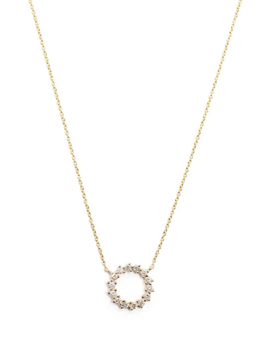 14k Yellow Gold Vivien Lily Diamond Necklace