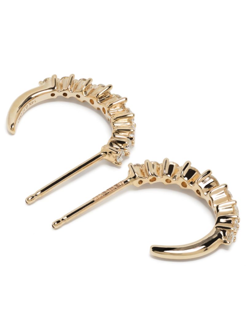 14k Yellow Gold Vivian Lily Diamond Earrings