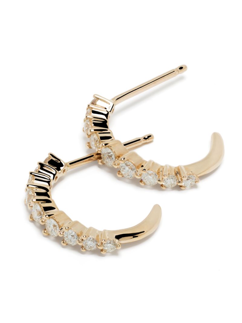 14k Yellow Gold Vivian Lily Diamond Earrings