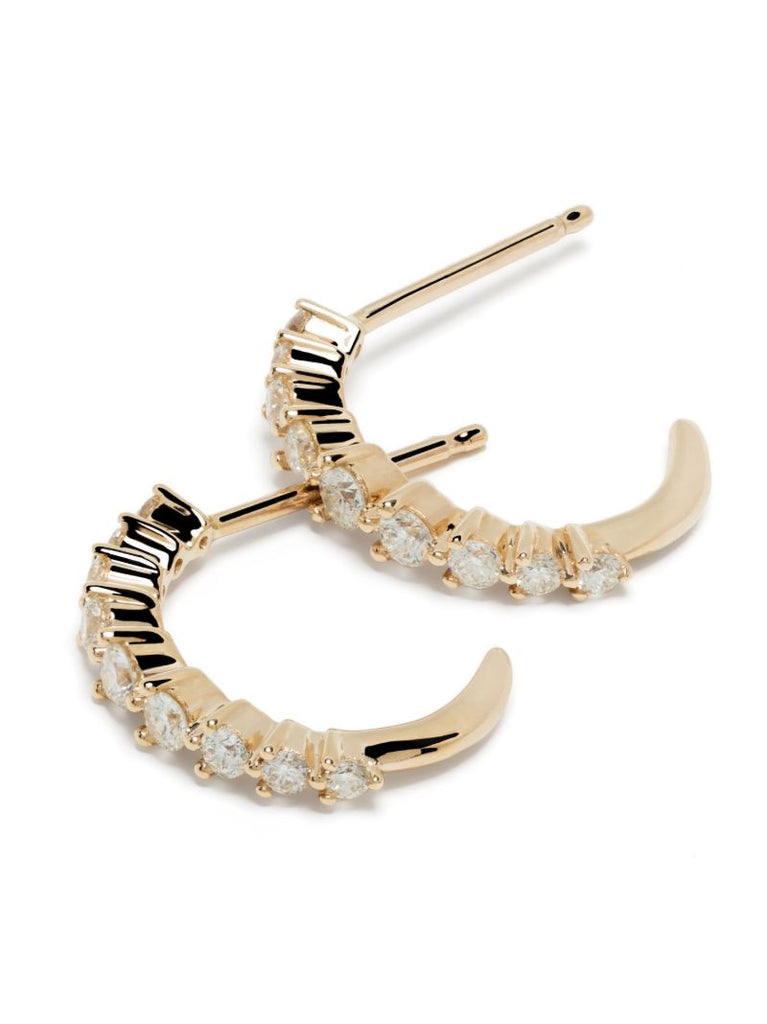 14k Yellow Gold Vivian Lily Diamond Earrings