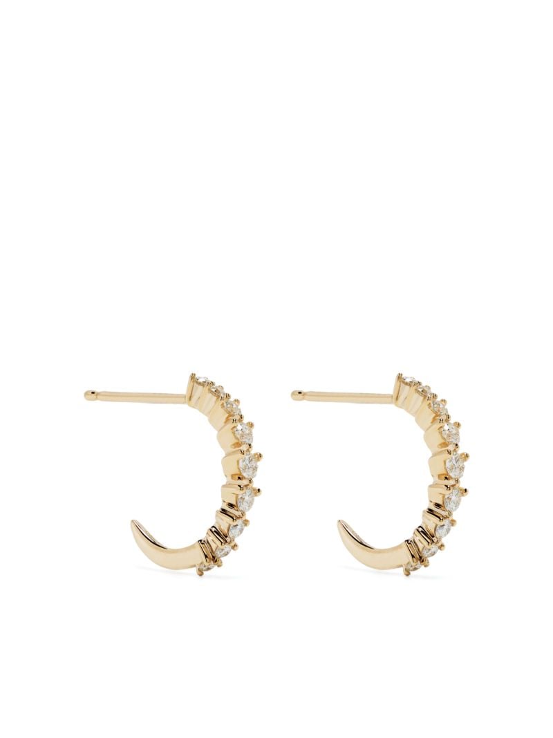 14k Yellow Gold Vivian Lily Diamond Earrings