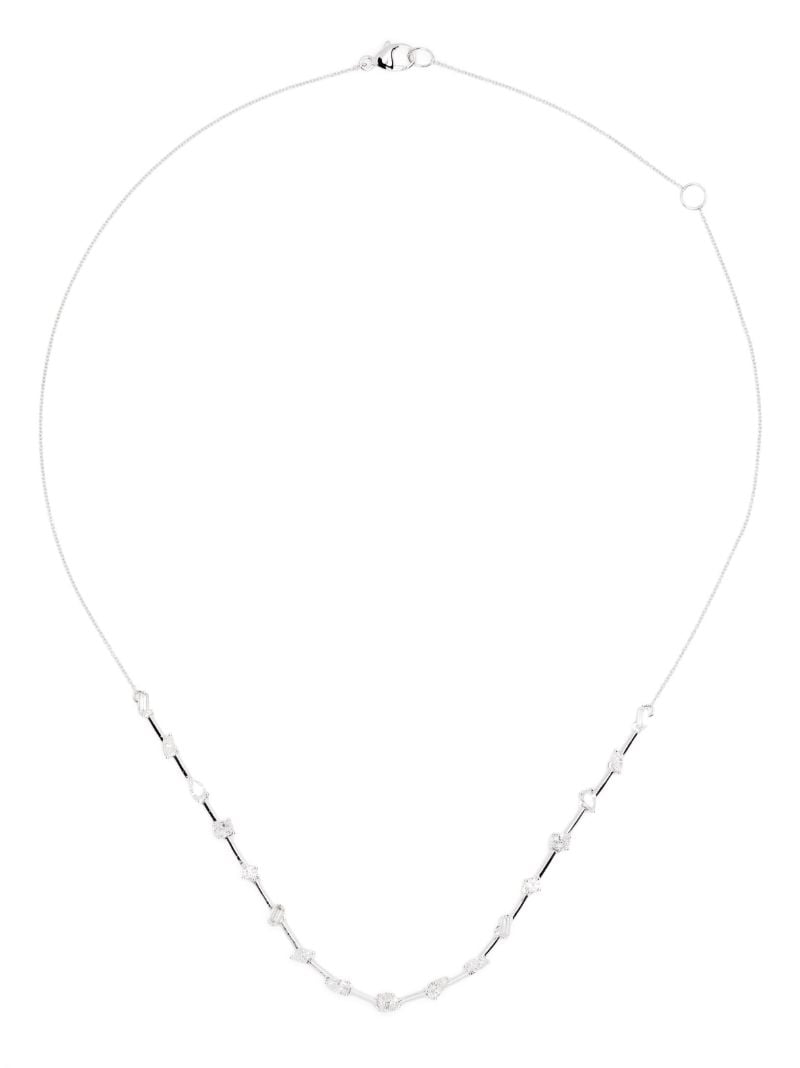 14k White Gold Alexa Jordyn Diamond Necklace