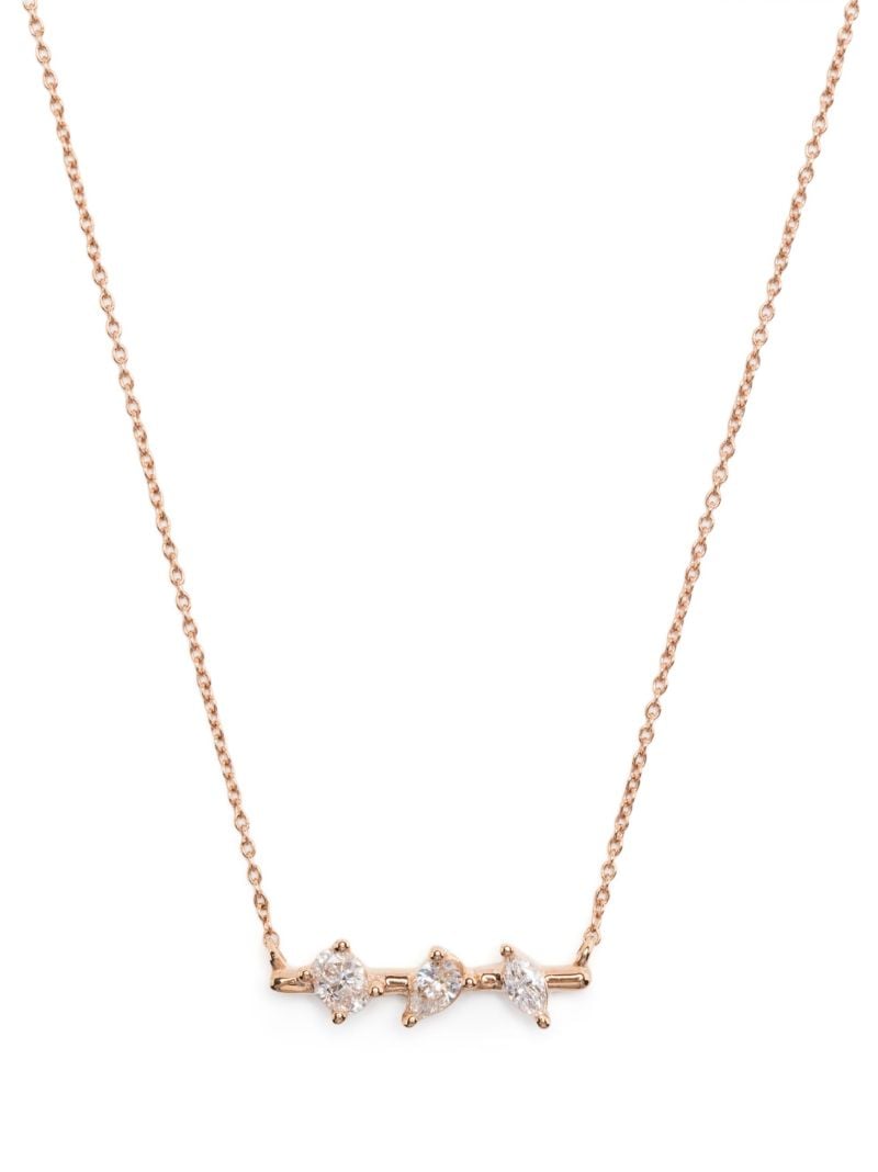 14k Rose Gold Alexa Jordyn Diamond Necklace