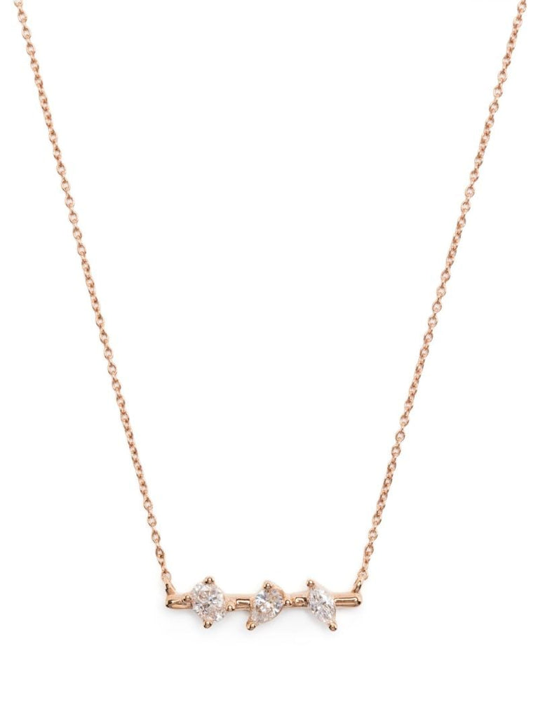 14k Rose Gold Alexa Jordyn Diamond Necklace