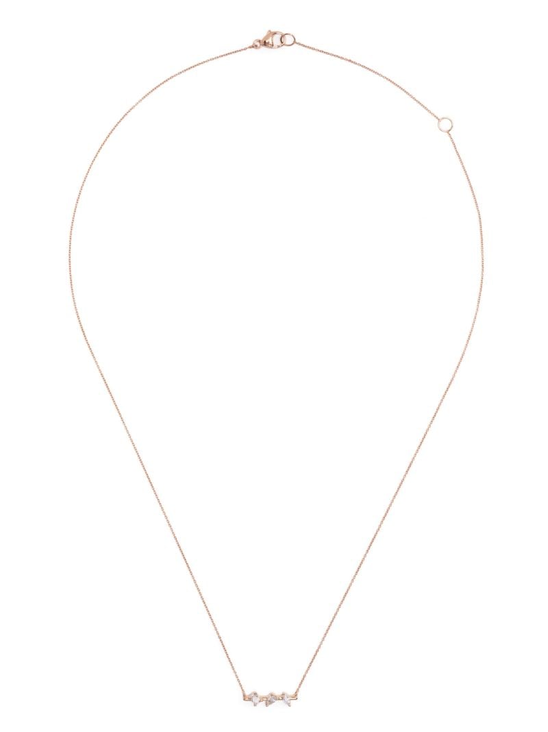 14k Rose Gold Alexa Jordyn Diamond Necklace