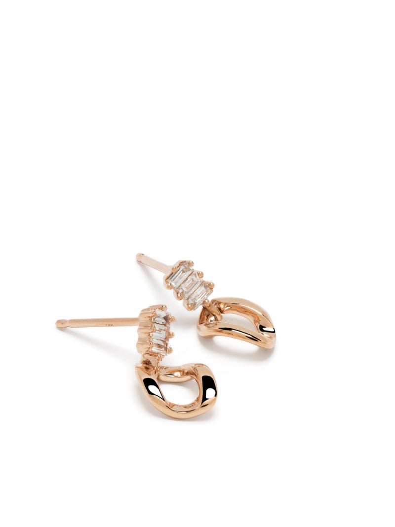 14k Rose Gold Remi Florence Diamond Drop Earrings