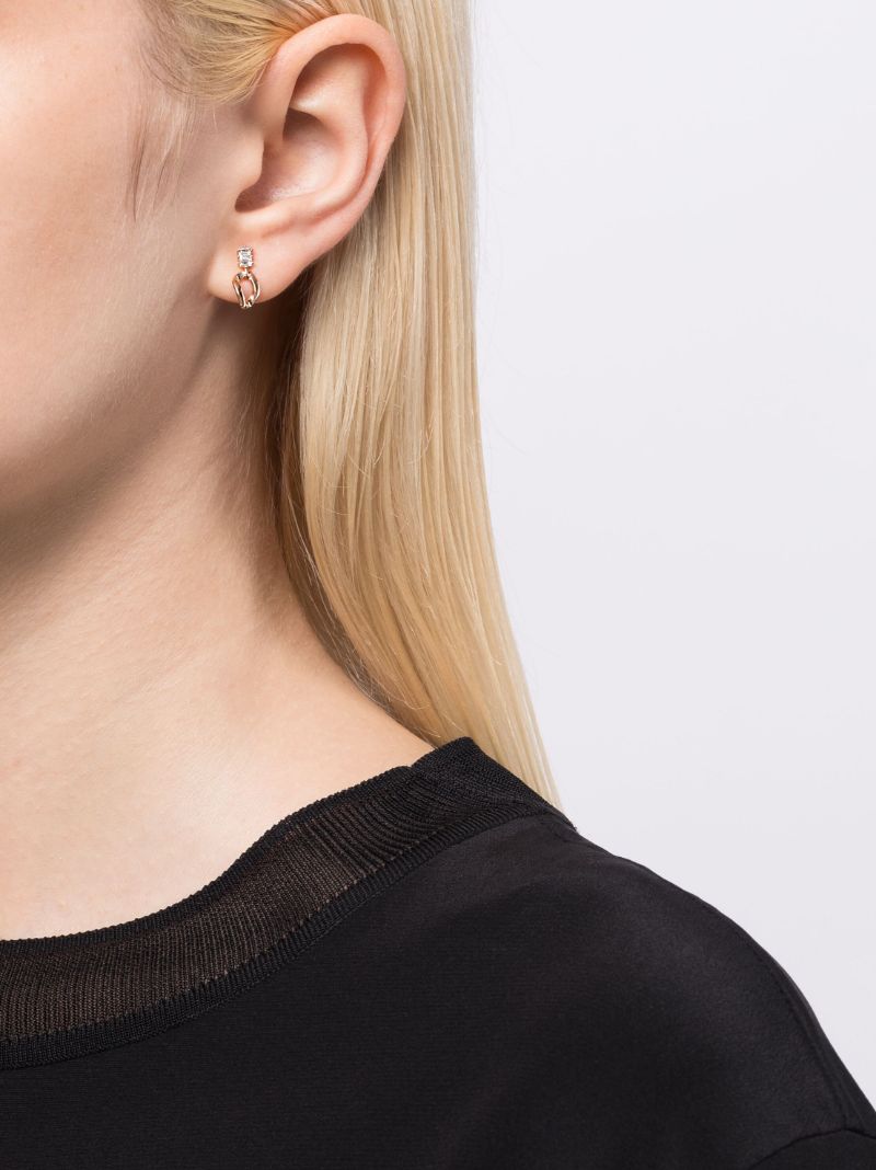14k Rose Gold Remi Florence Diamond Drop Earrings