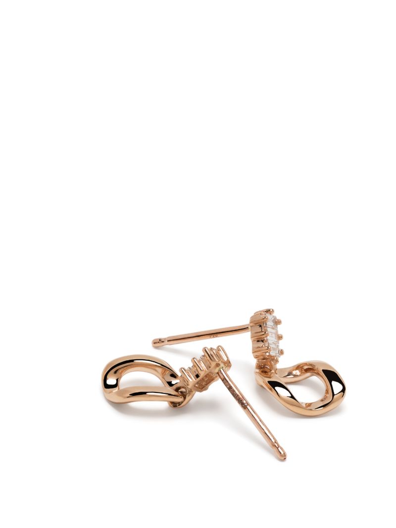 14k Rose Gold Remi Florence Diamond Drop Earrings