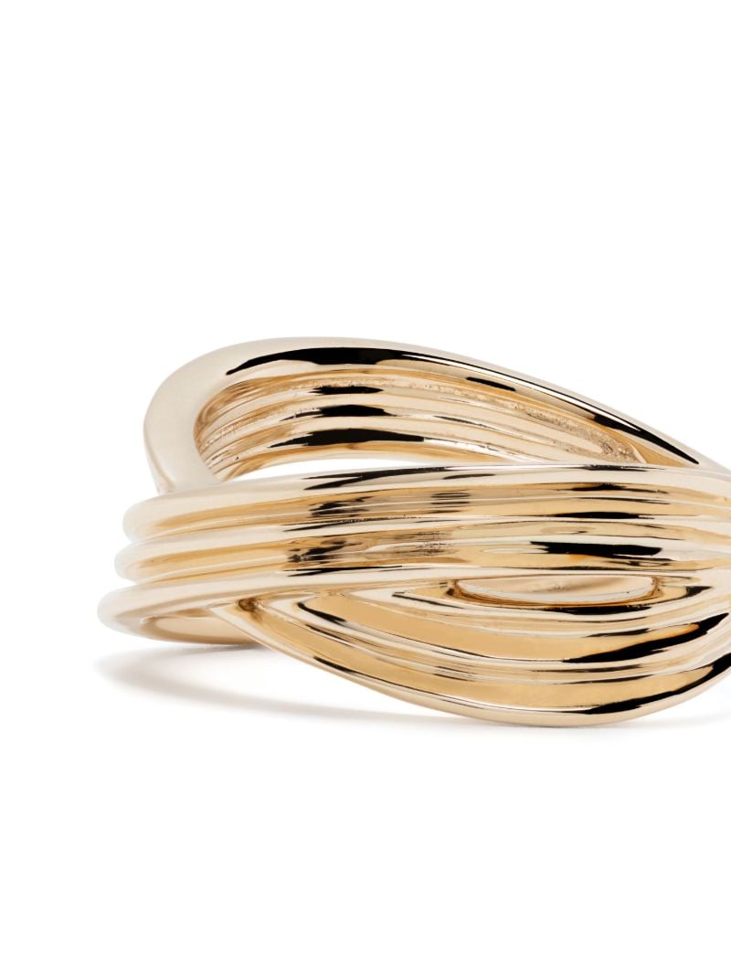 14k Yellow Gold Nana Bernice Large Crossover Ring