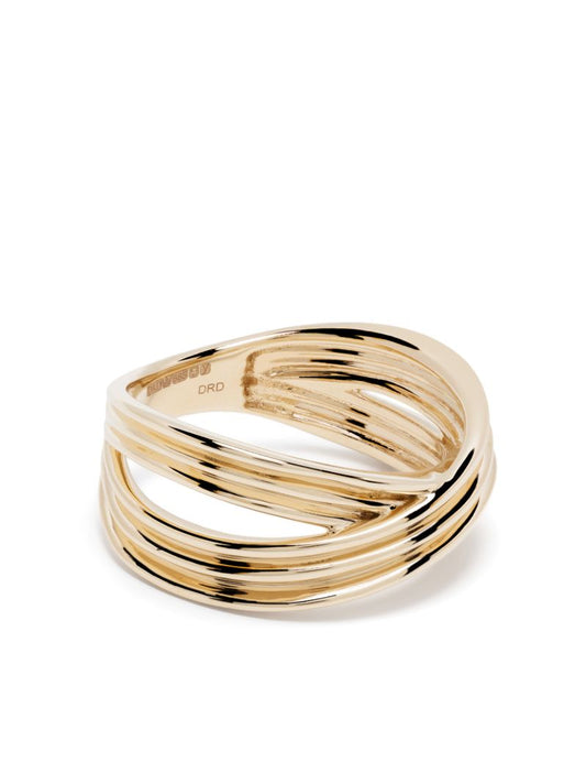 14k Yellow Gold Nana Bernice Large Crossover Ring