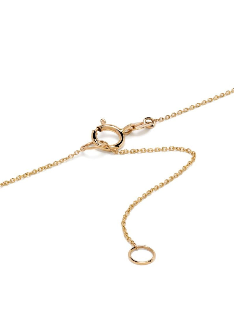 14k Yellow Gold Nana Bernice Groove Teardrop Pendant Necklace