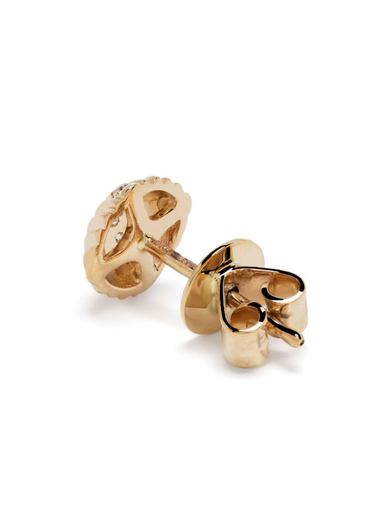 14k Yellow Gold Nana Bernice Diamond Stud Earrings