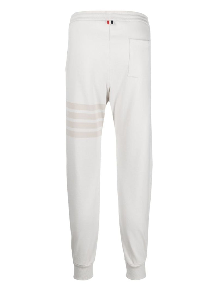 Grey 4-bar Cotton Track Pants