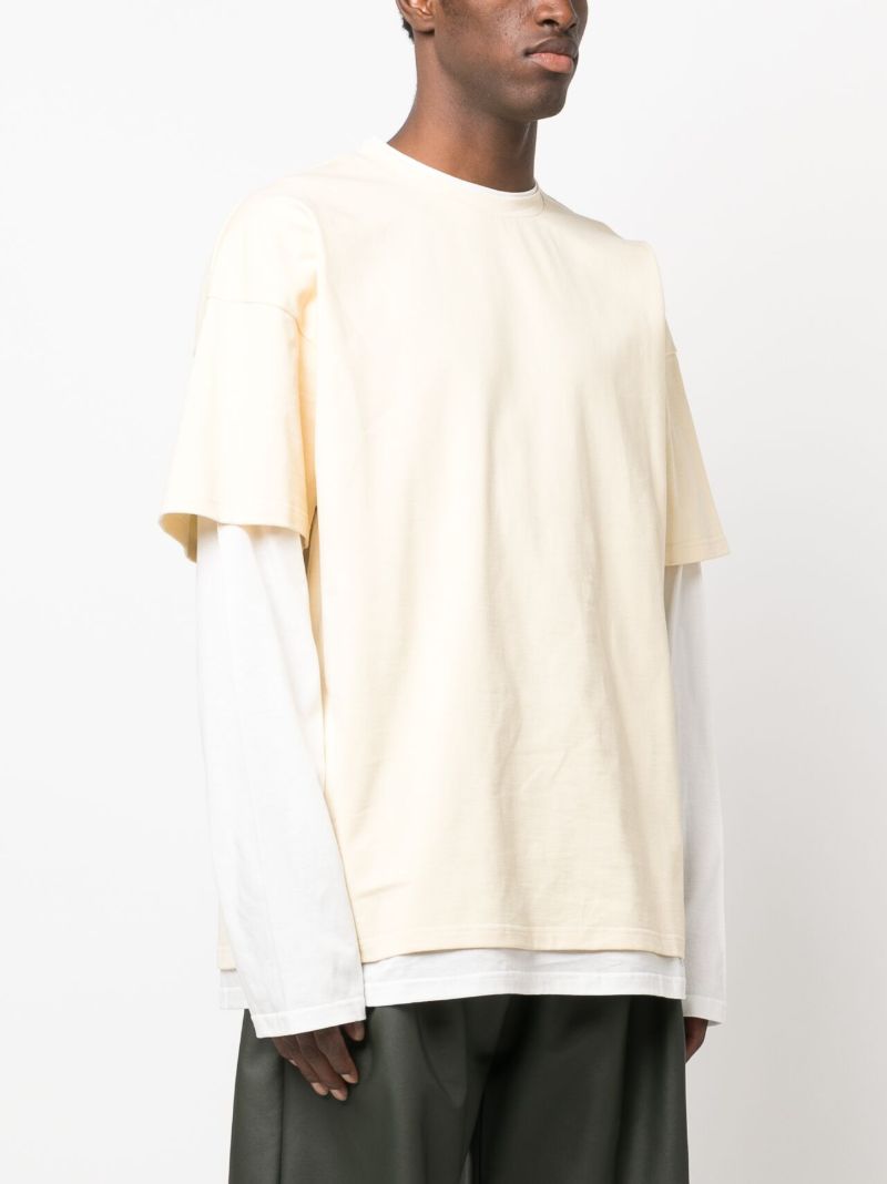 Yellow Double-layered T-shirt