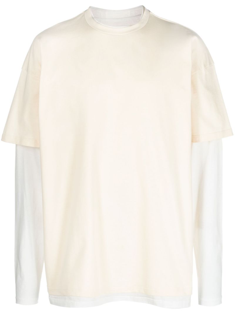 Yellow Double-layered T-shirt