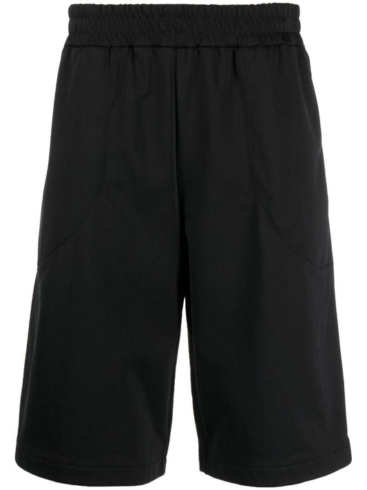 Black Knee-length Shorts