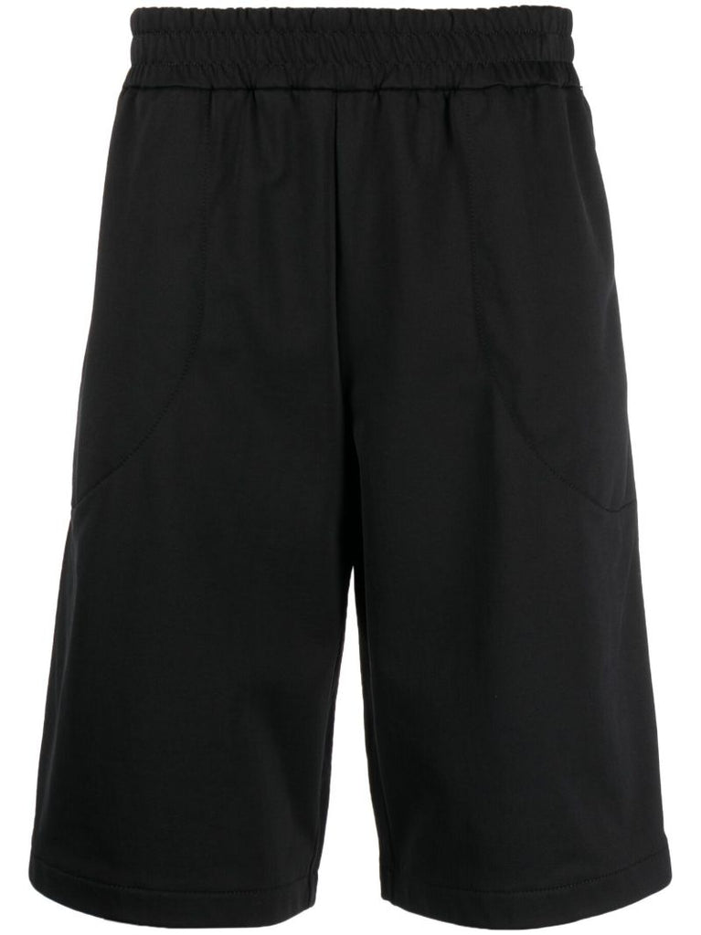 Black Knee-length Shorts