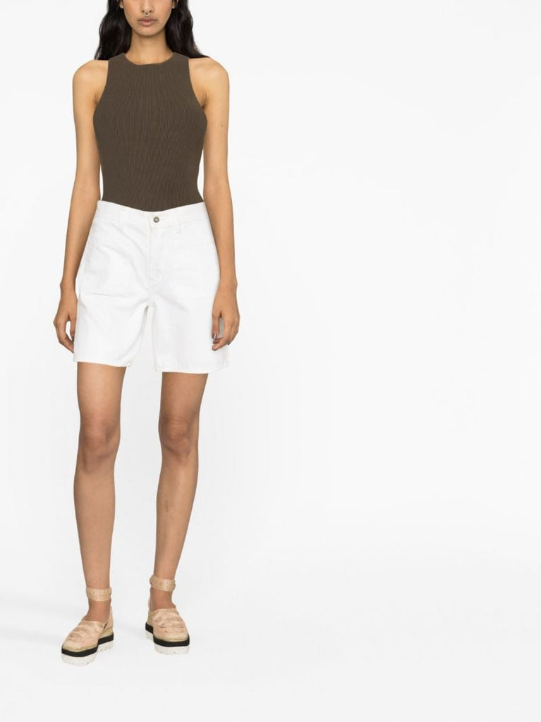 Brown Hudson Ribbed-knit Top