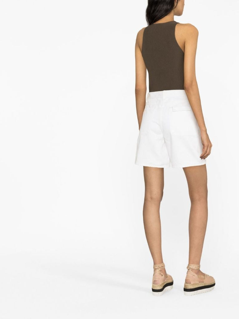 Brown Hudson Ribbed-knit Top
