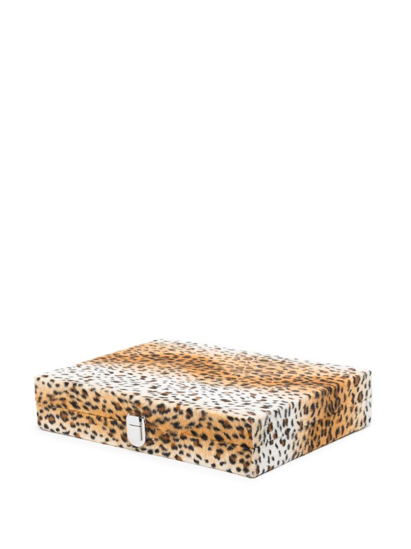 Brown Leopard Print Backgammon Game
