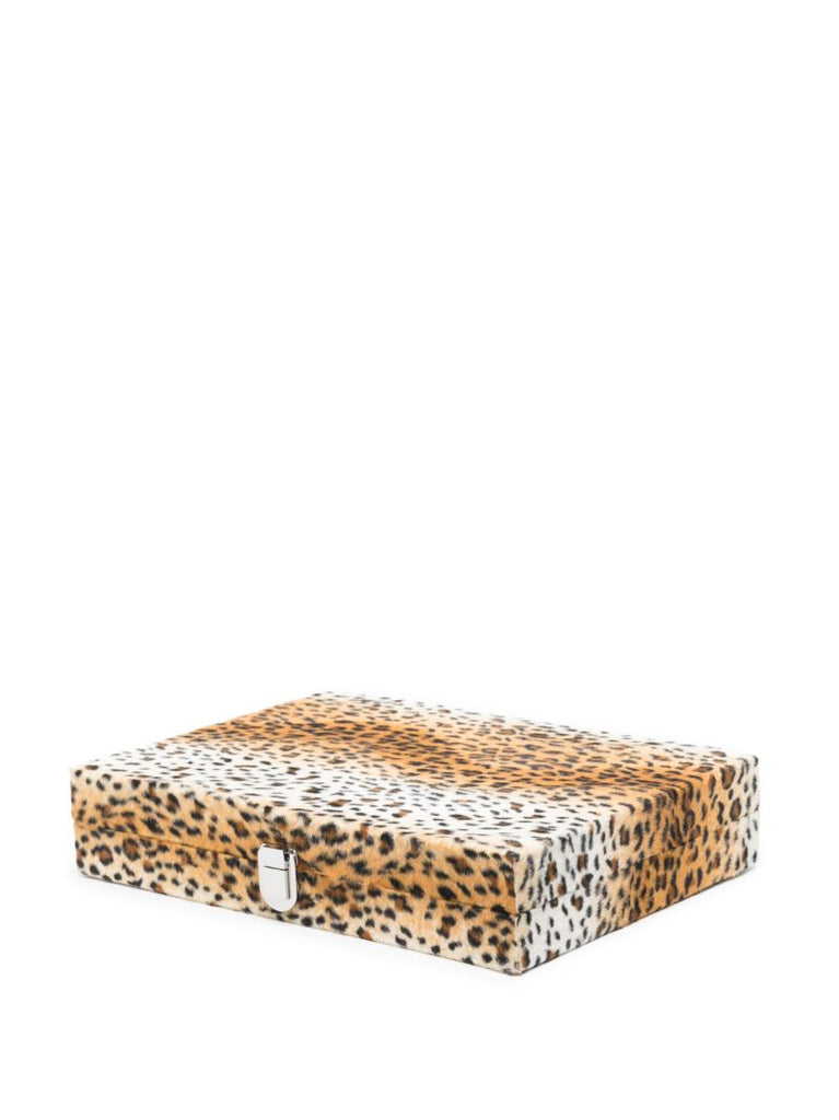 Brown Leopard Print Backgammon Game