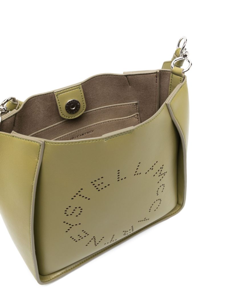 Green Logo Shoulder Bag
