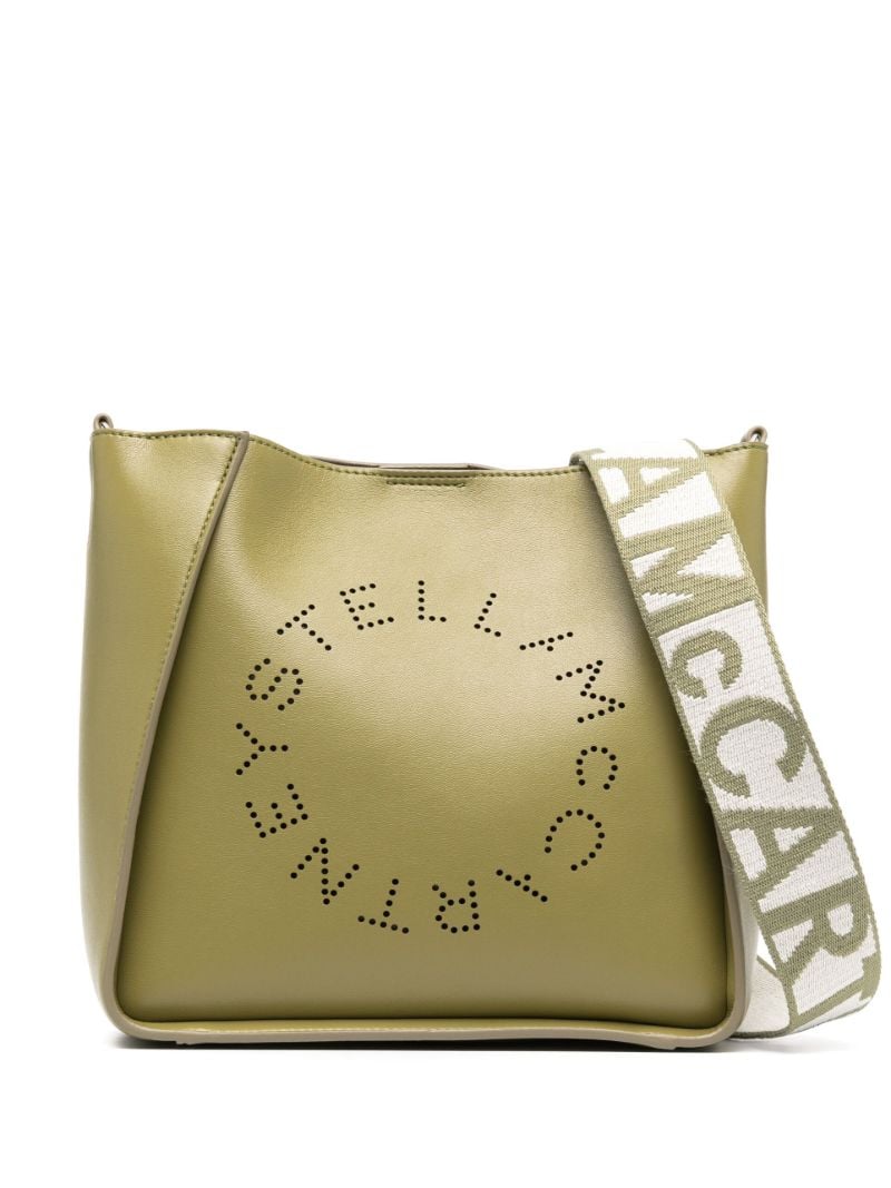 Green Logo Shoulder Bag