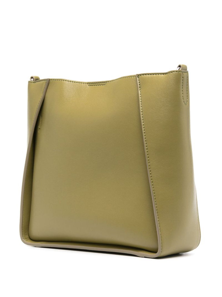 Green Logo Shoulder Bag