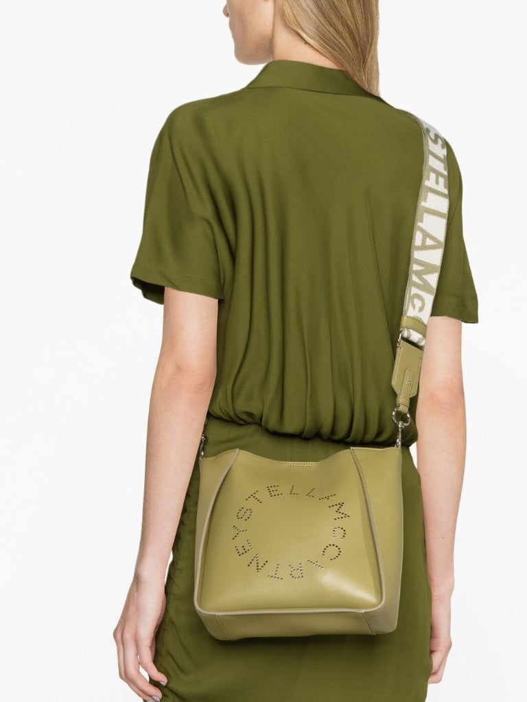 Green Logo Shoulder Bag