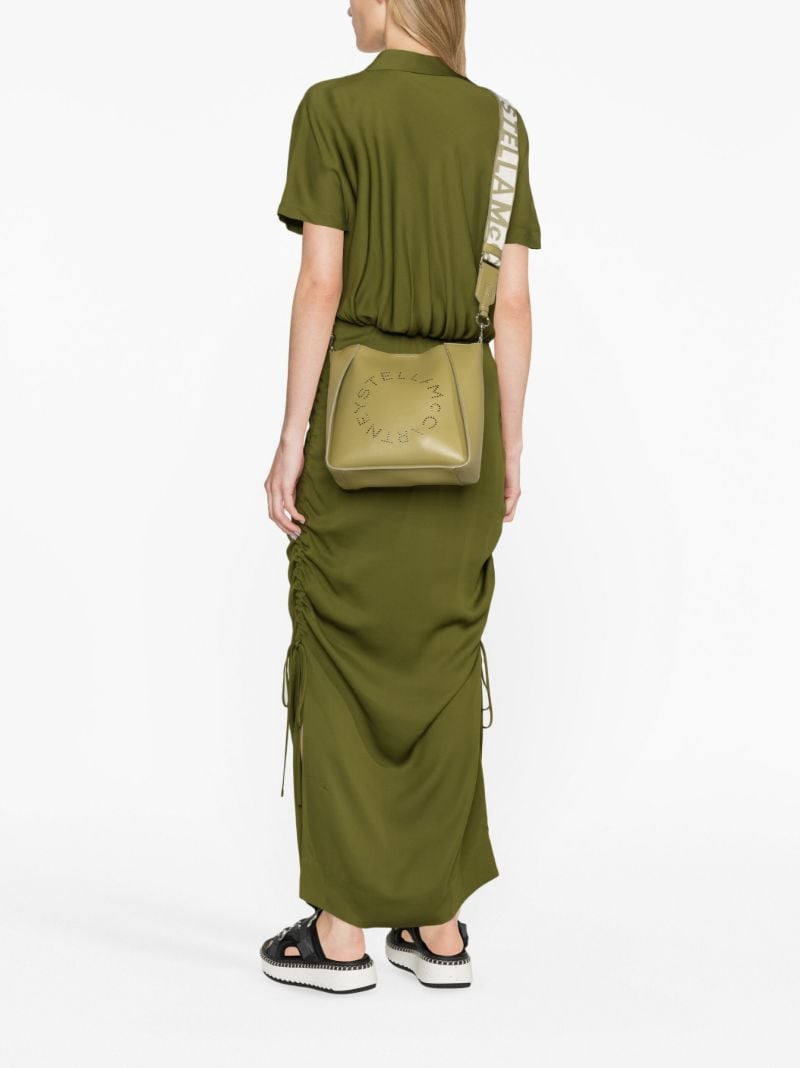 Green Logo Shoulder Bag