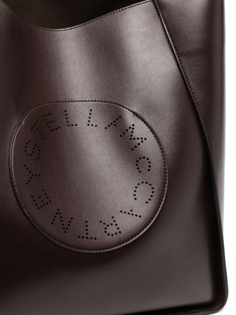Brown Stella Logo Medium Tote Bag