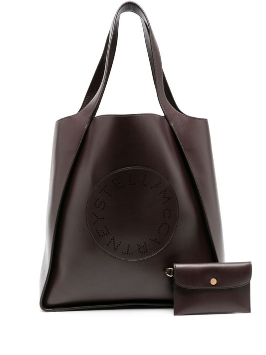 Brown Stella Logo Medium Tote Bag