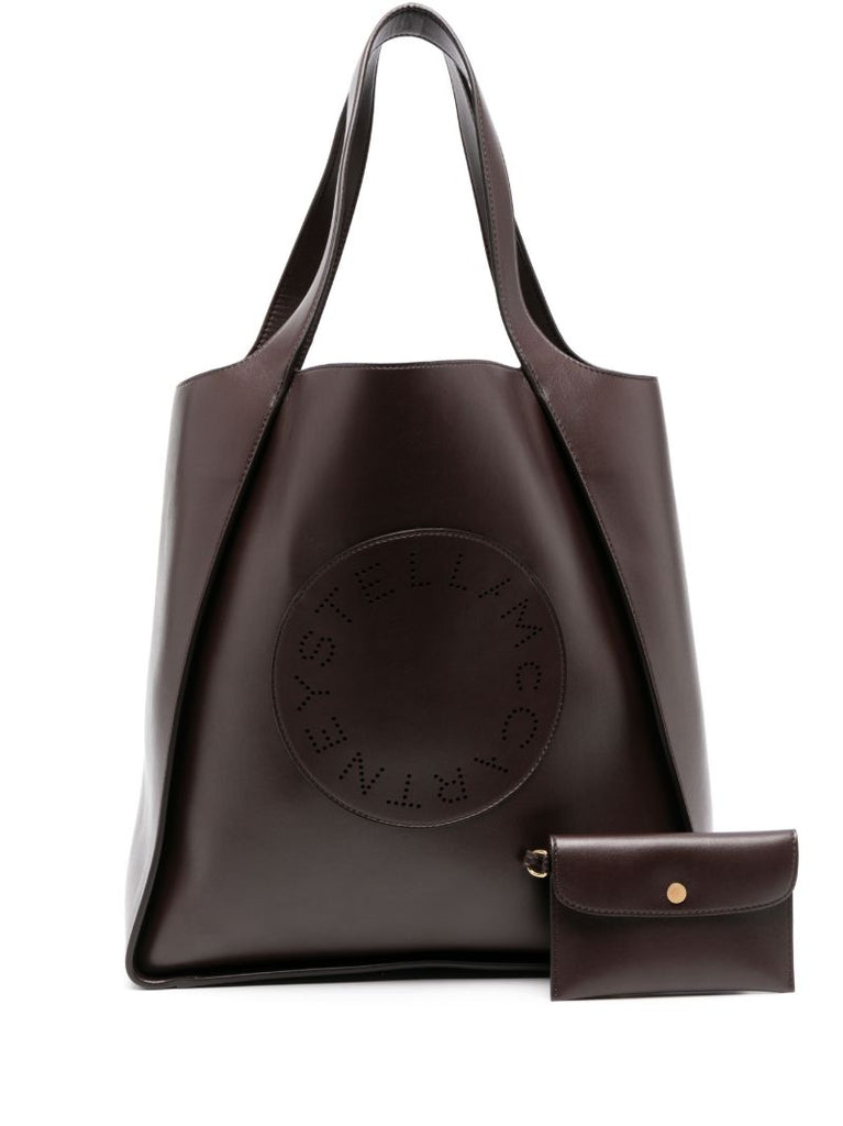 Brown Stella Logo Medium Tote Bag