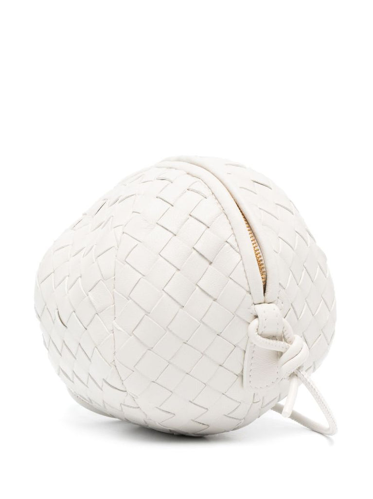 White Mini Mava Leather Cross Body Bag