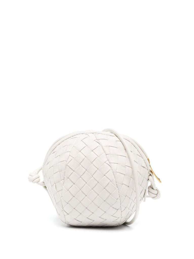 White Mini Mava Leather Cross Body Bag