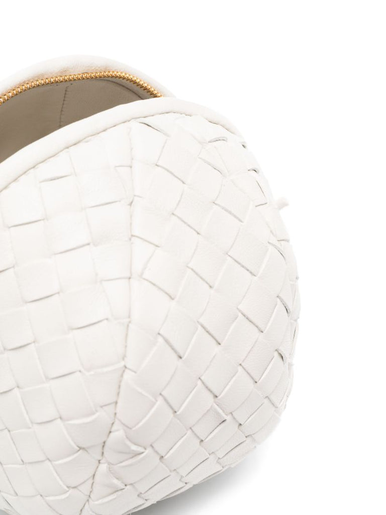White Mini Mava Leather Cross Body Bag