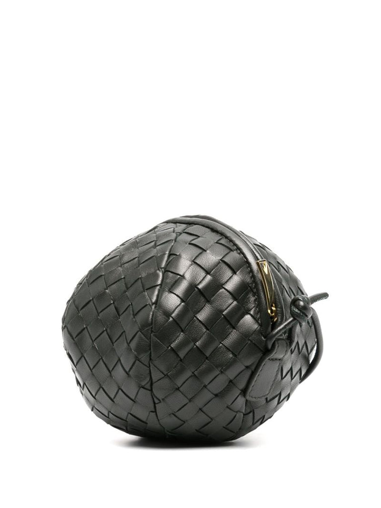 Green Mava Leather Top Handle Bag