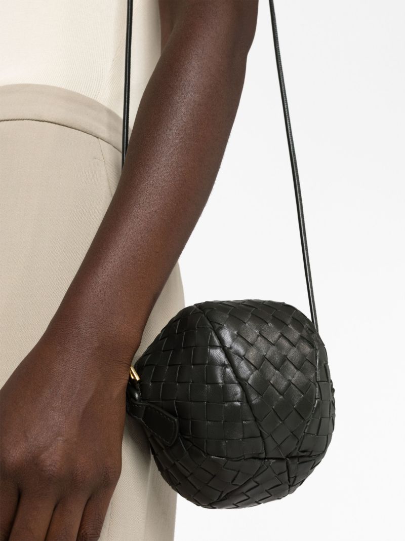 Green Mava Leather Top Handle Bag