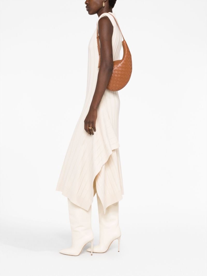 Brown Drop Small Leather Shoulder Bag