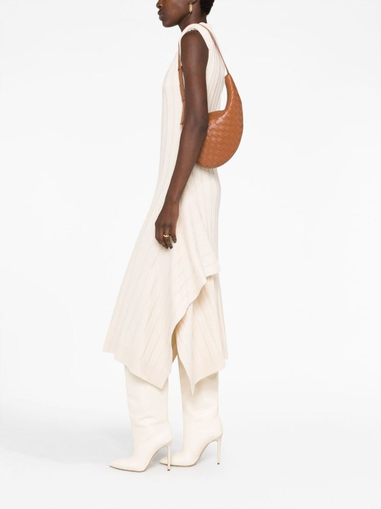 Brown Drop Small Leather Shoulder Bag