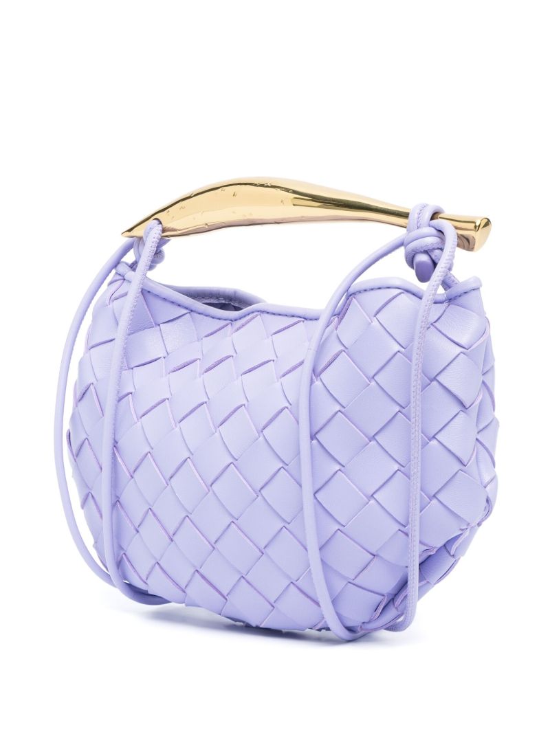 Purple Mini Sardine Top Handle Bag